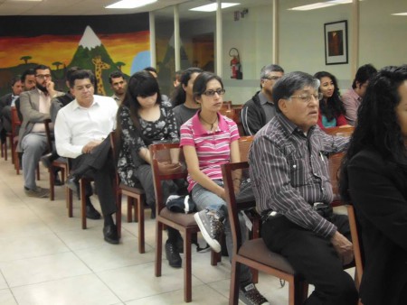 Asistentes al evento mesa panel "Historia de la Lógica", el 7 de marzo de 2014